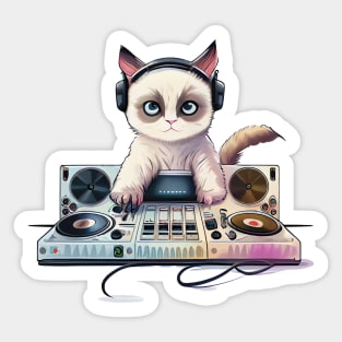 DJ Kitty Sticker